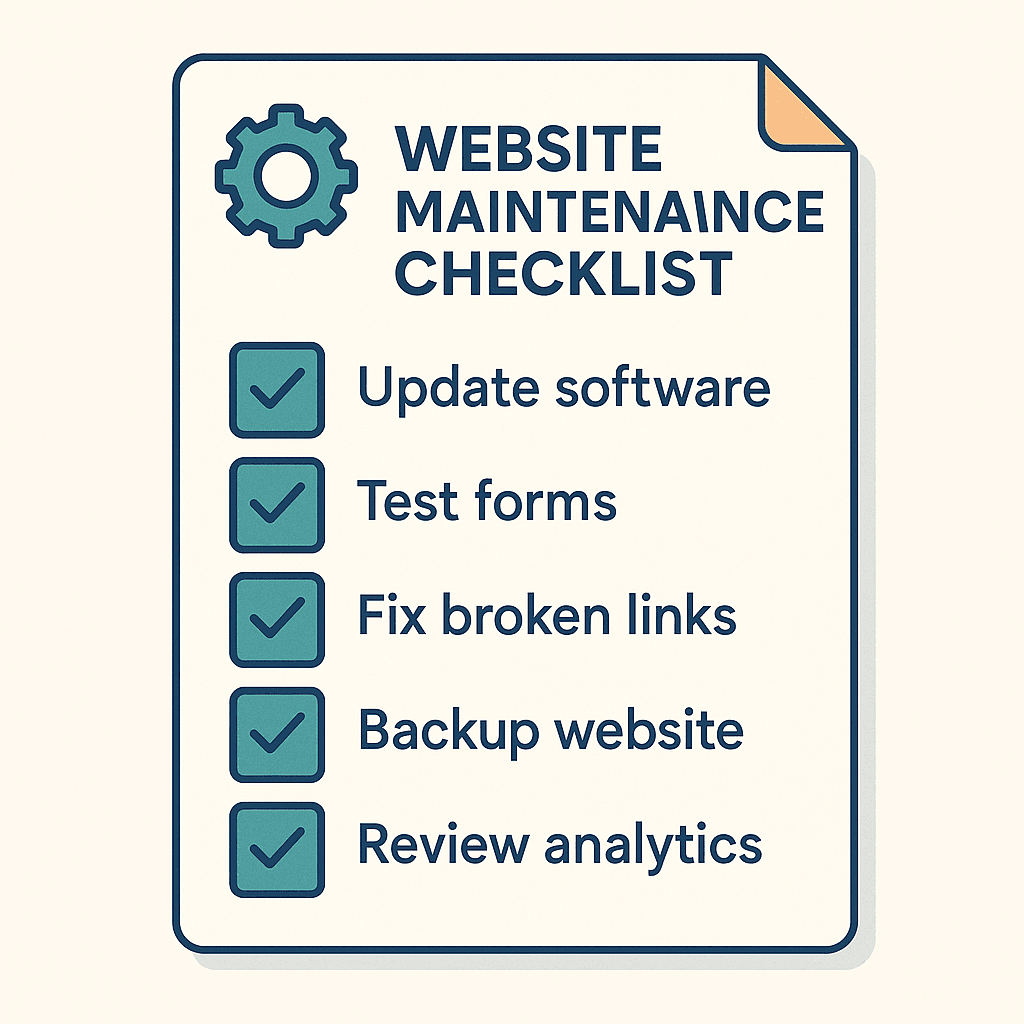 Comparison of small business website maintenance packages for basic, standard and premium plans