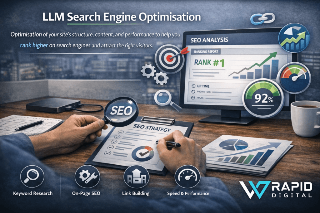 LLM Search Engine Optimisation by VVRapid Digital