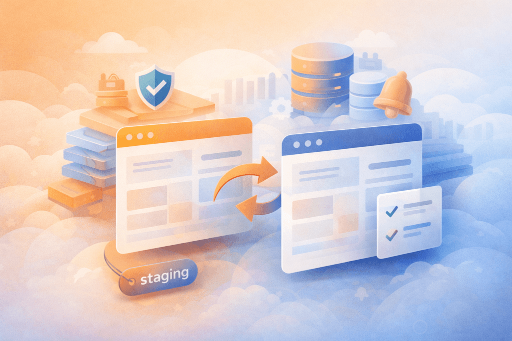 WordPress backups and recovery staging to live restore workflow for safe updates