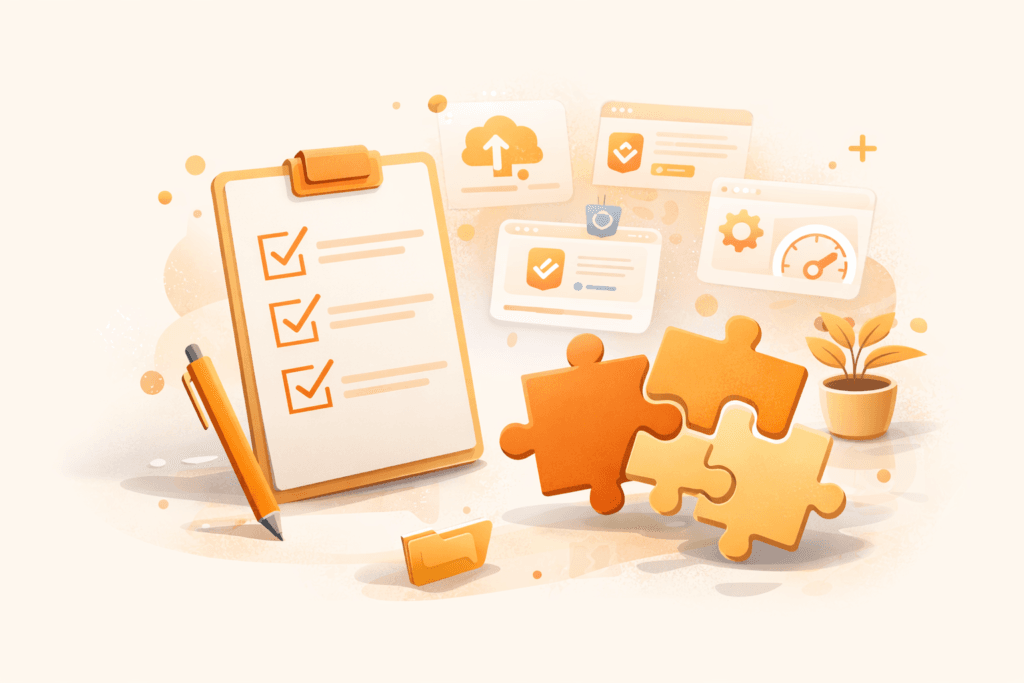 WordPress plugins for small business - plugin selection checklist