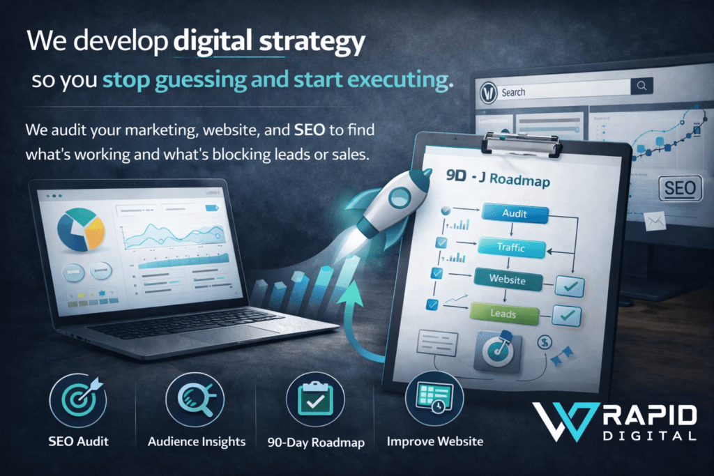 Digital strategy and marketing audit services by VVRapid Digital - Digital Strategy Roadmaps