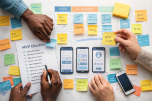App Design & Development Checklist – planning an MVP launch with screens and integrations