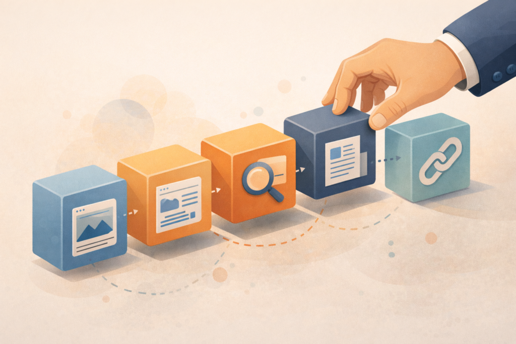 Fractional SEO & content lead aligning SEO content and internal linking