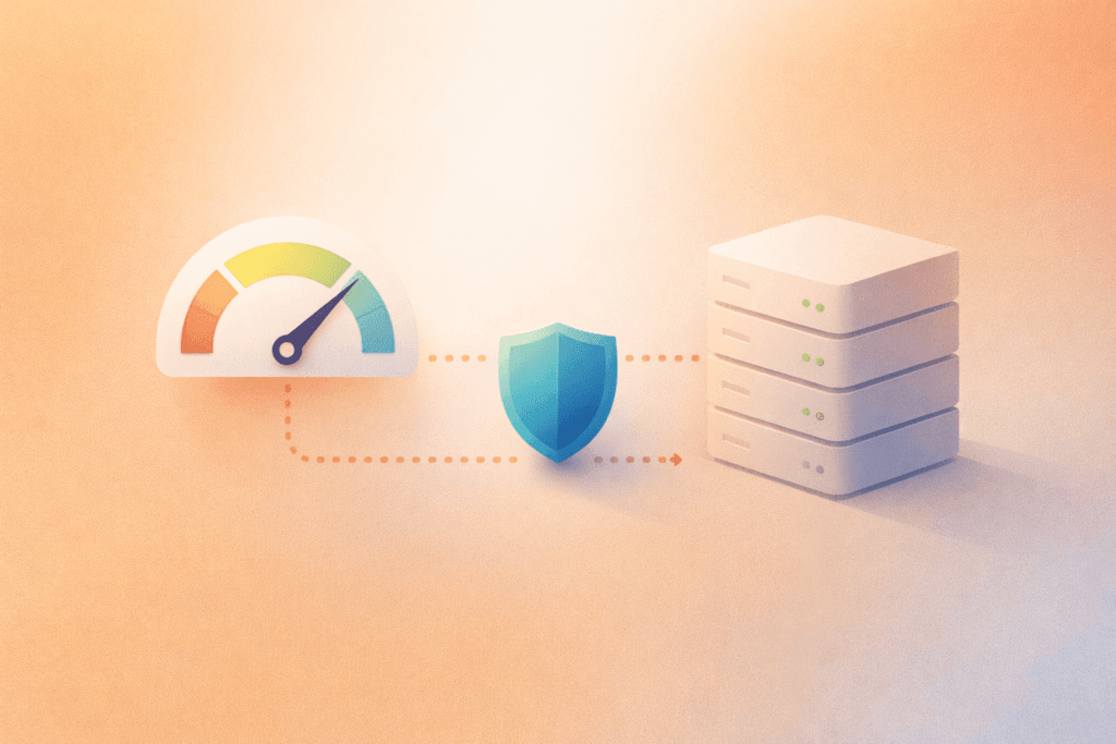 LiteSpeed WebServer Hosting speed and modern protocols concept illustration