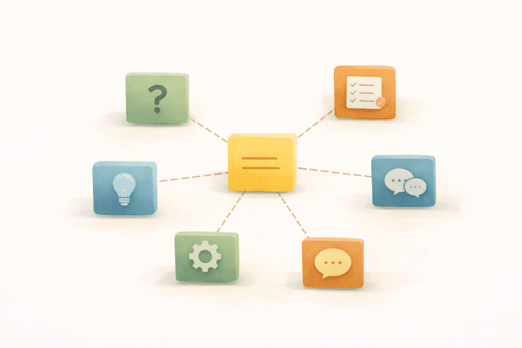 SEO content hubs hub-and-spokes content cluster diagram