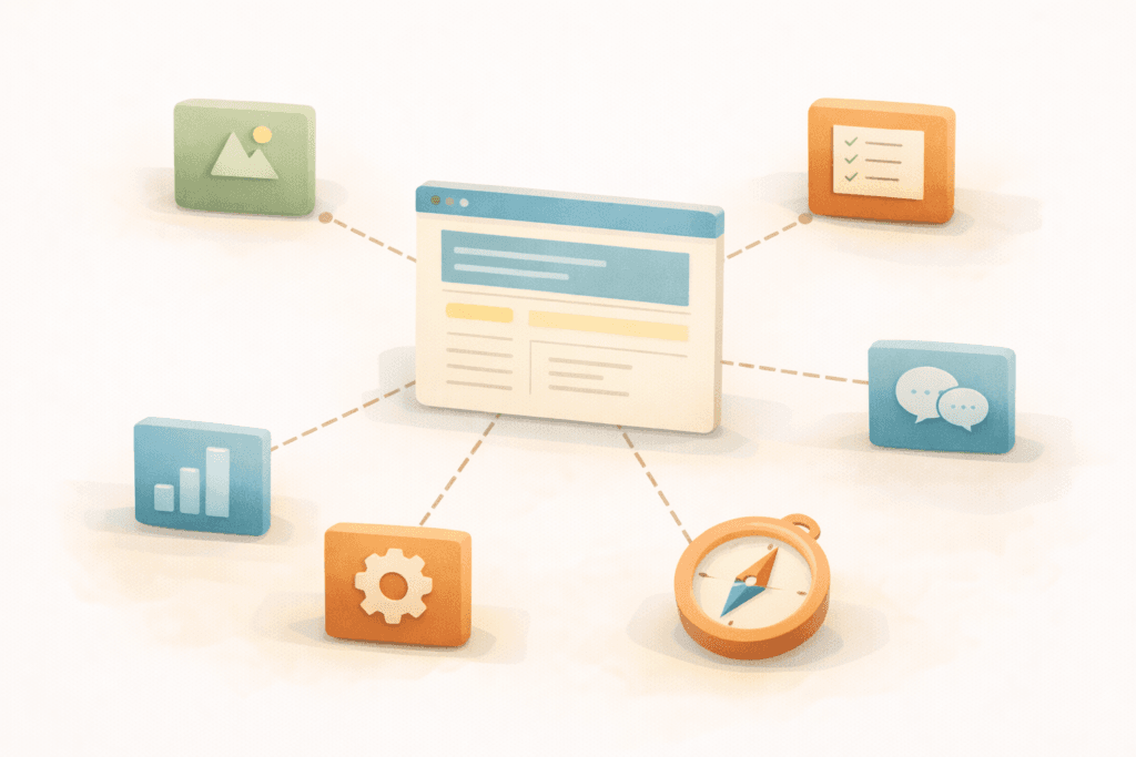 SEO content hubs internal linking structure between pages