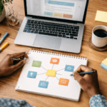 SEO content hubs planning map for a small business website