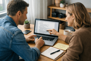 Thought leadership articles planning session for a small business