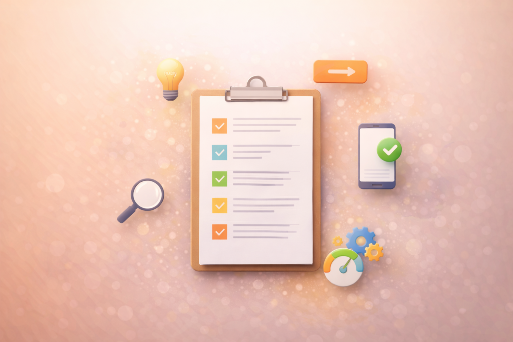 Website Conversion Audit checklist illustration