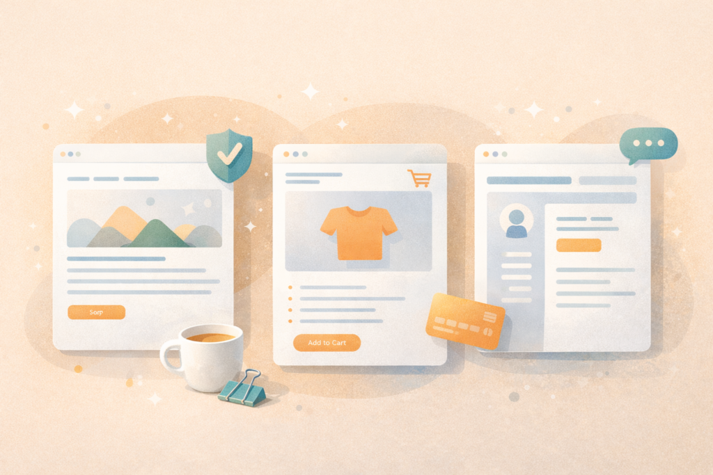 Website design and development brief planning trust signals for a credible website