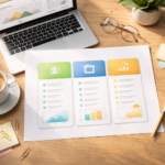 Website design and development packages comparison planning scene