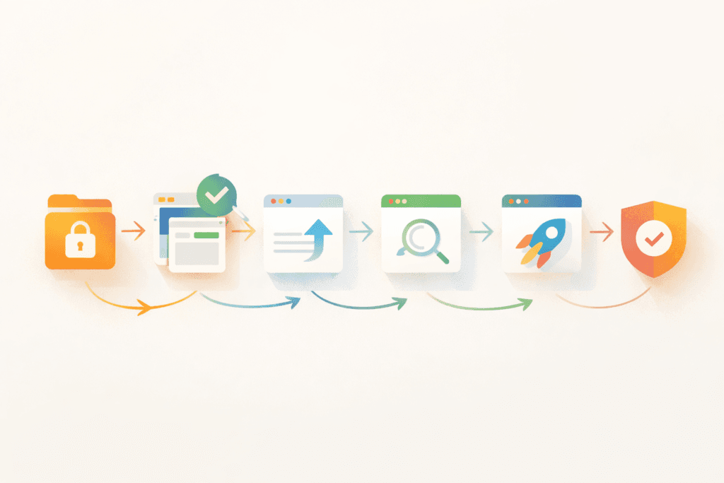 website maintenance updates safe workflow checklist