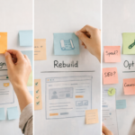 Website redesign checklist planning session for a redesign vs rebuild decision