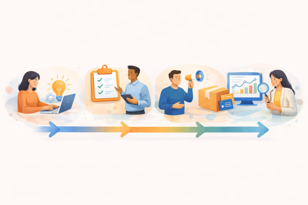 Fractional digital team vs marketing retainer two paths illustration