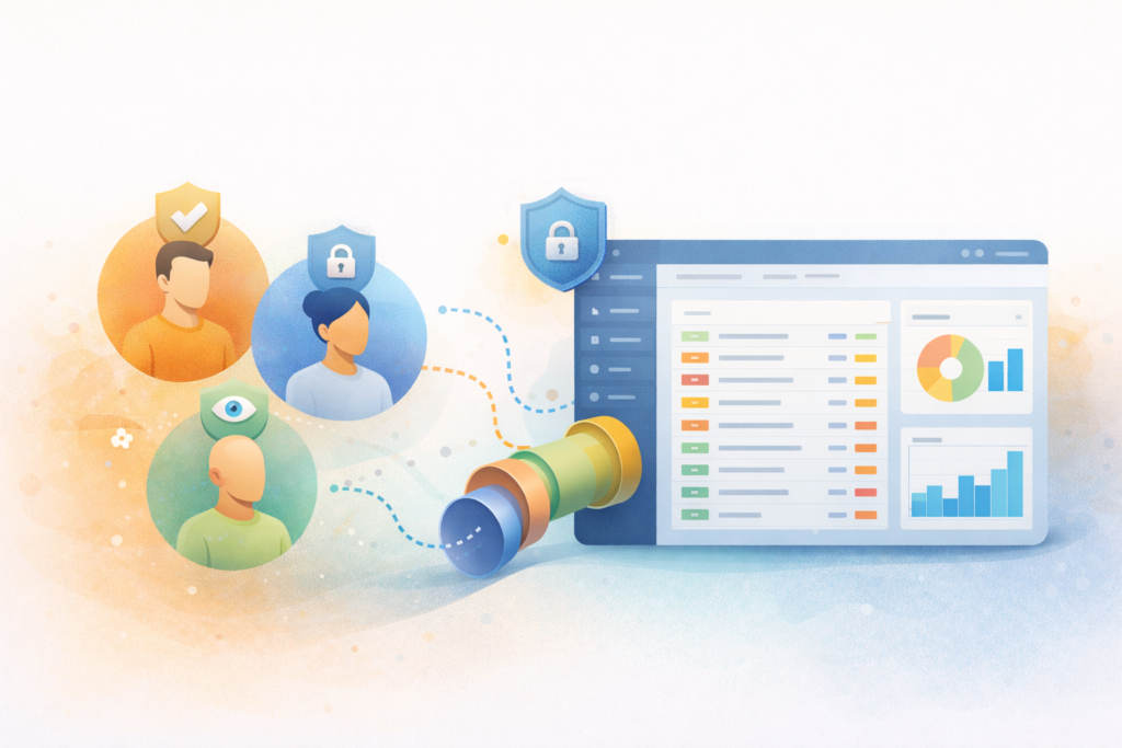 Internal tools web app development with roles and permissions