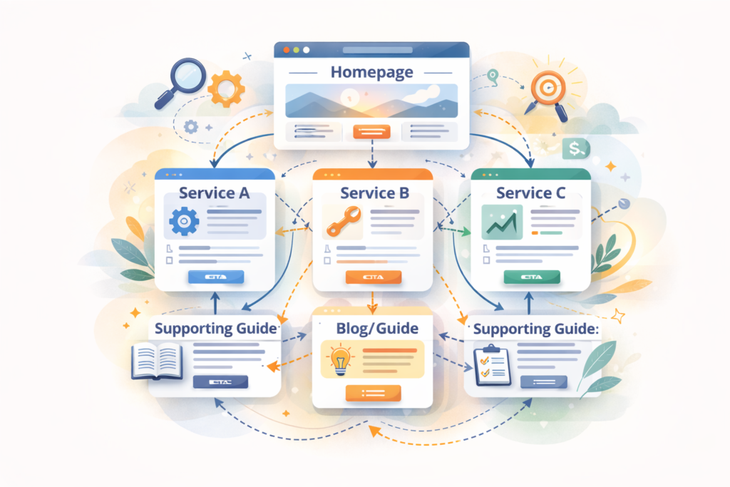 SEO content brief template internal linking plan