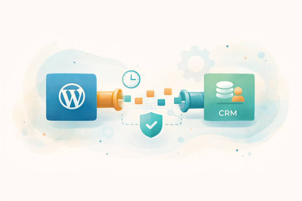 WordPress API integration plugin with secure data sync and retries