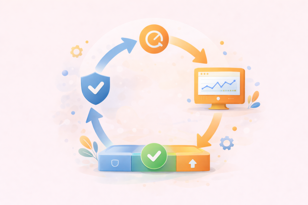 WordPress maintenance monthly checklist loop
