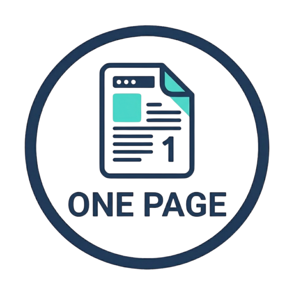 One Page Web - Small Business Website Package