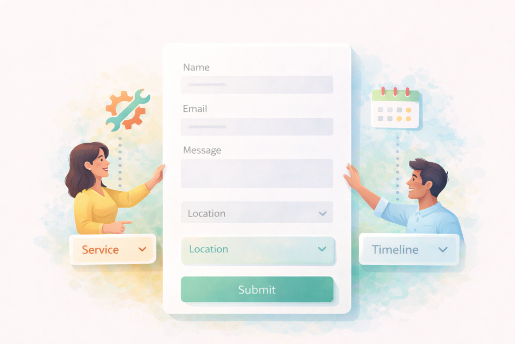 Contact form best practices for small business using smart qualifier fields