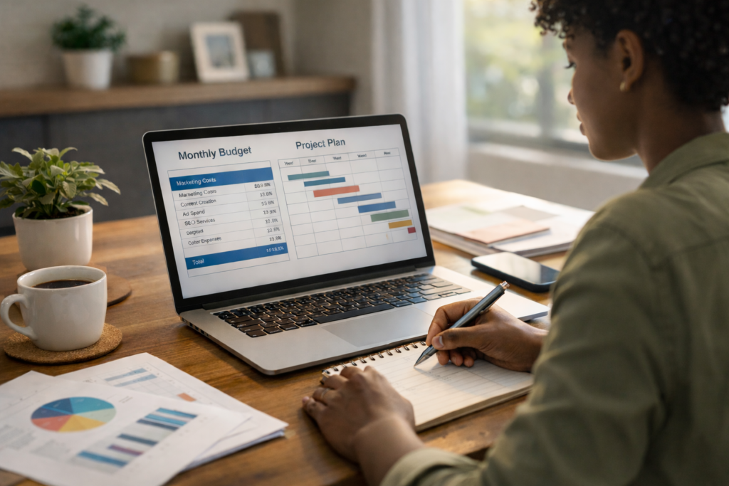 Fractional digital team cost budgeting plan for small business