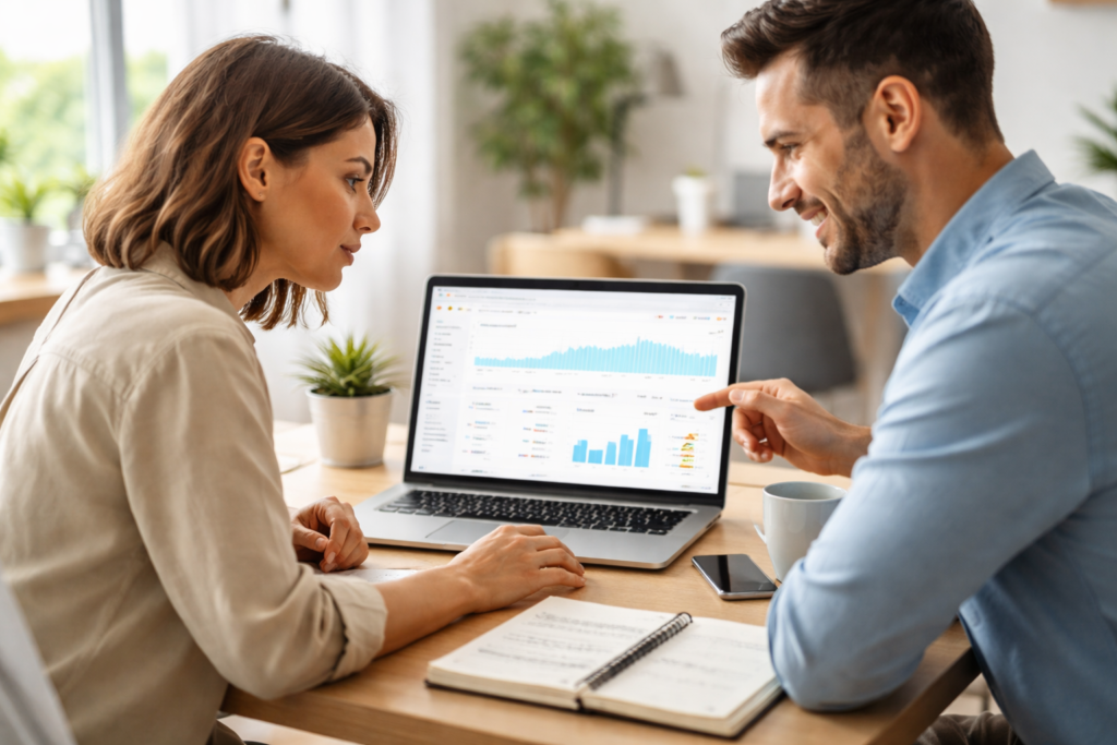 Google Search Console for small business review showing search performance analysis