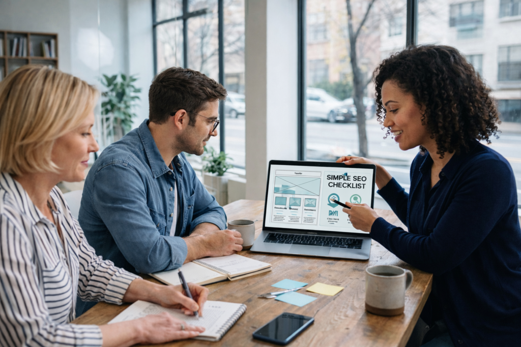 SEO for new websites planning session during the first 90 days after launch