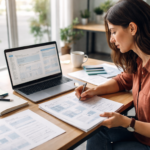 Website content writing for small business planning session with homepage and service page notes