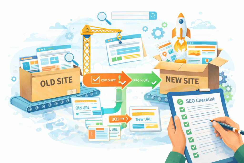 Website migration SEO checklist focused on post-launch monitoring