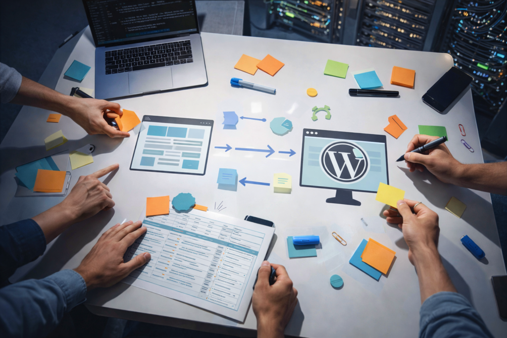 WordPress website migration checklist planning redirects and tracking