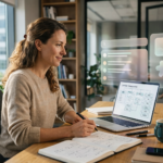 Answer engine optimisation for service businesses workspace showing structured website content and AI search visibility