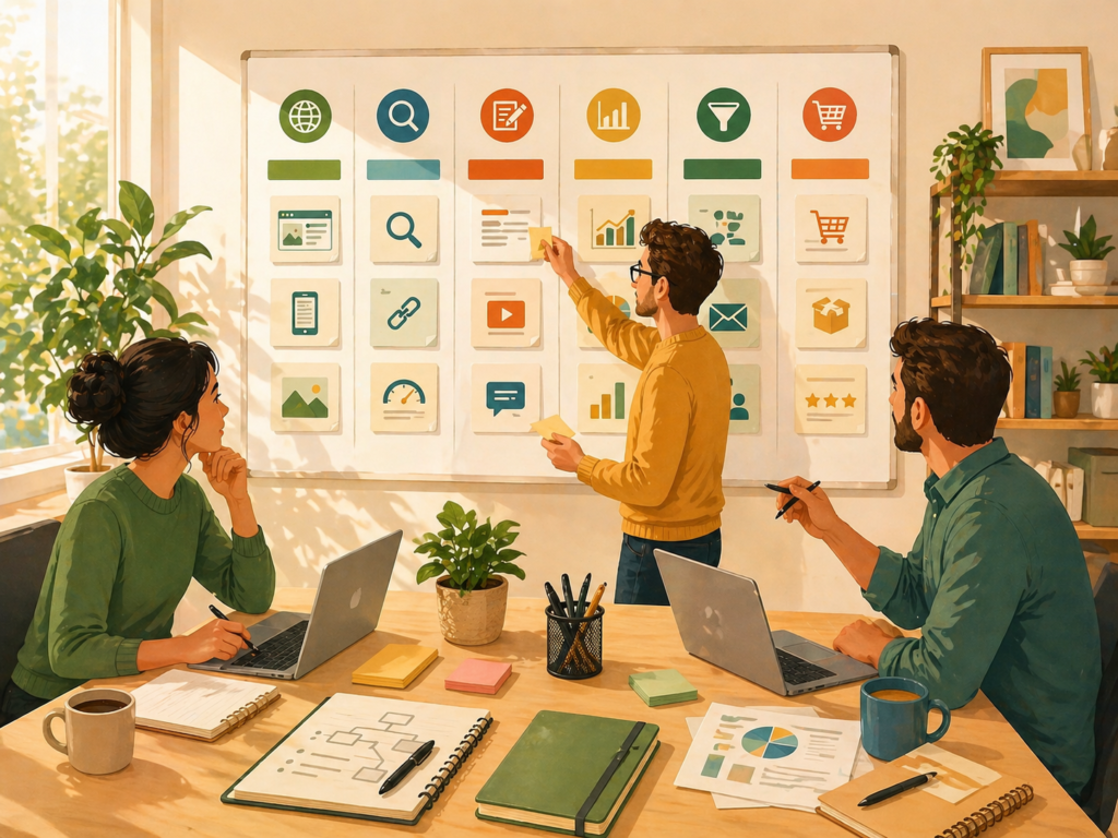 90-day marketing plan supporting marketing priorities for small business