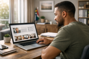 New small business website showing proof before testimonials