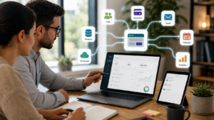 App integration strategy for connecting a web app to business tools