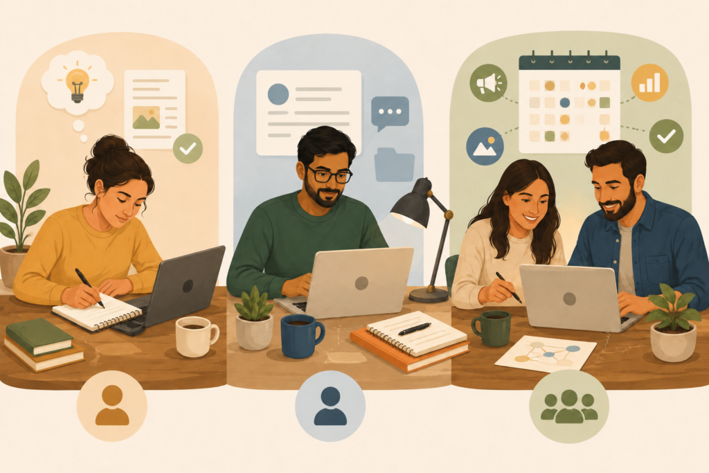 Monthly blog writing options for small business owners