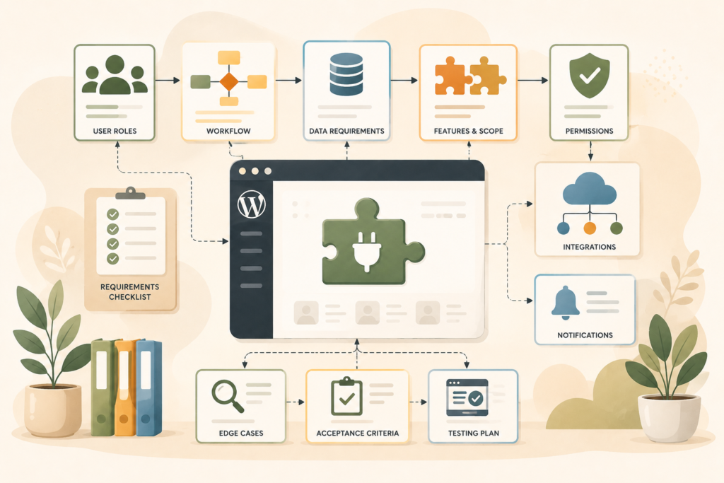Plugin requirements checklist for custom WordPress development