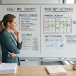 SEO retainer vs one-time SEO project comparison for small business
