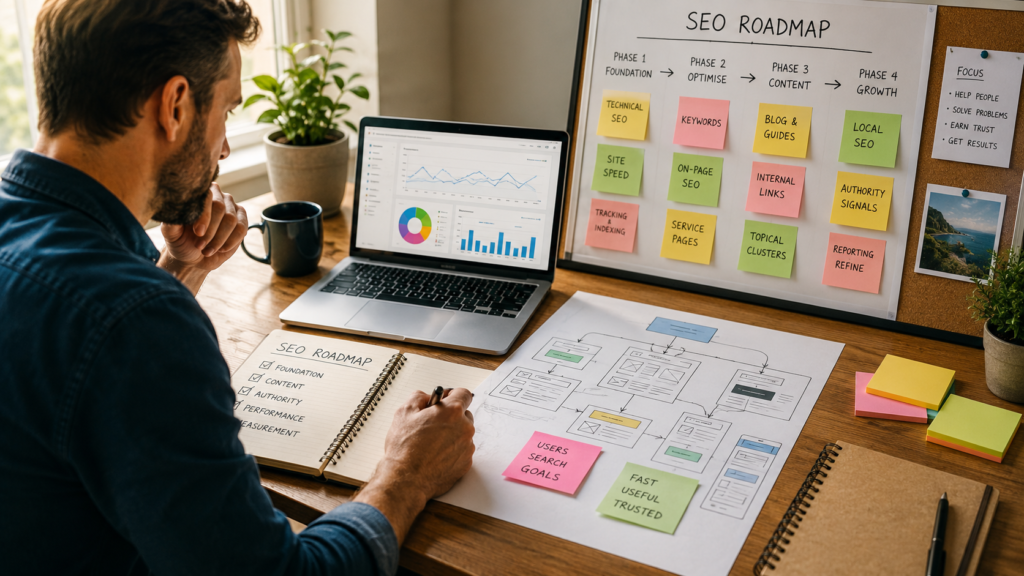 SEO roadmap for small business planning session