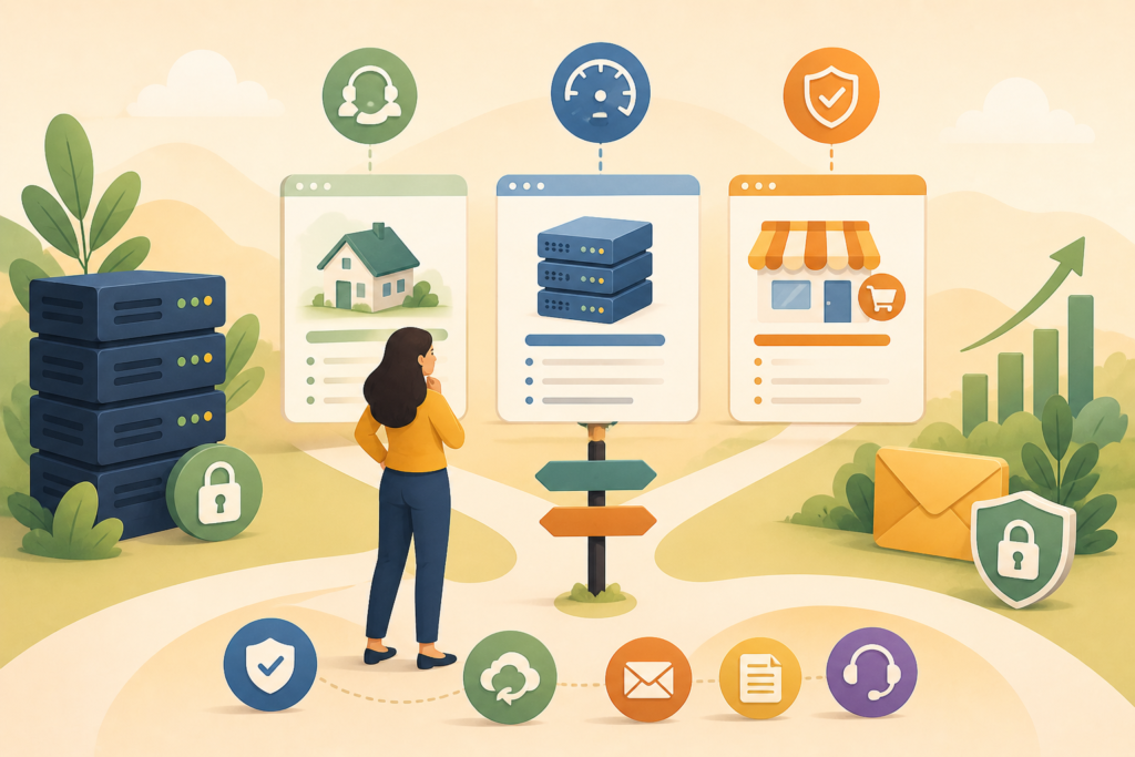 Small business web hosting decision framework for new businesses