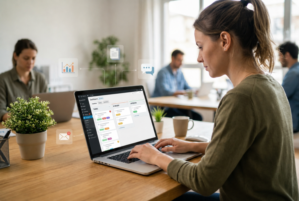 WordPress workflow plugin for admin automation and team task management