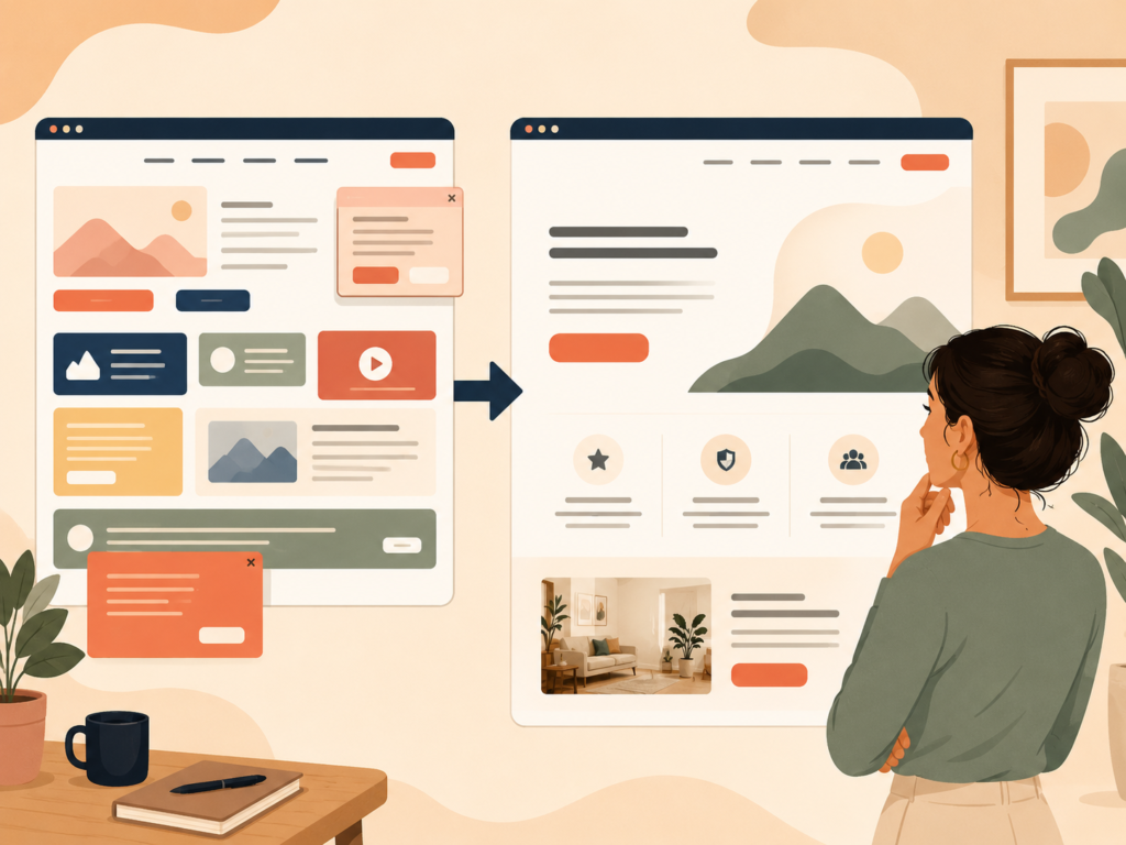 Conversion-focused website design with a clear call to action