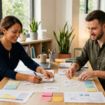 Digital team structure for small business with owner and digital lead planning roles