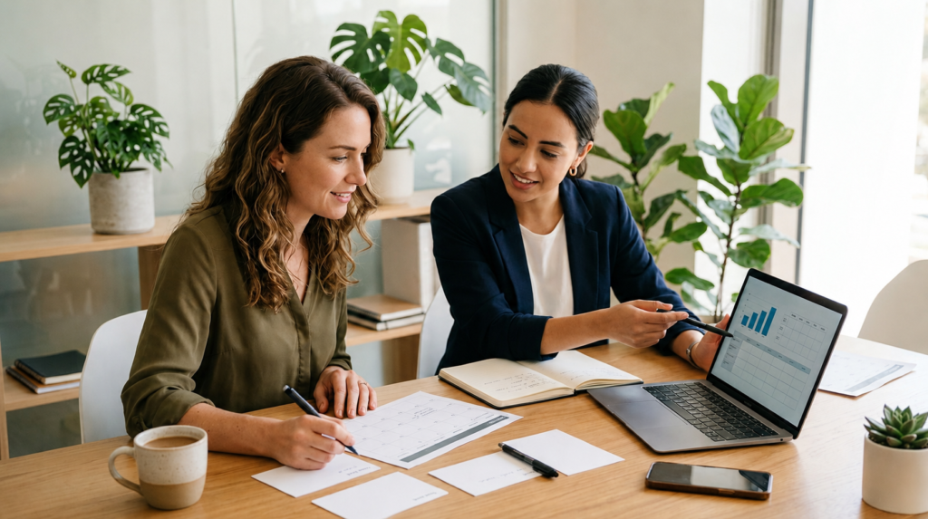 Marketing execution plan for weekly digital marketing progress