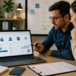 Web app security basics for small businesses showing secure login data protection backups and access control