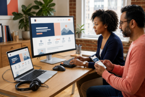 Website accessibility for small business tested across desktop and mobile devices