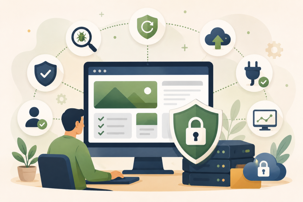 Website security maintenance tasks for small business website protection