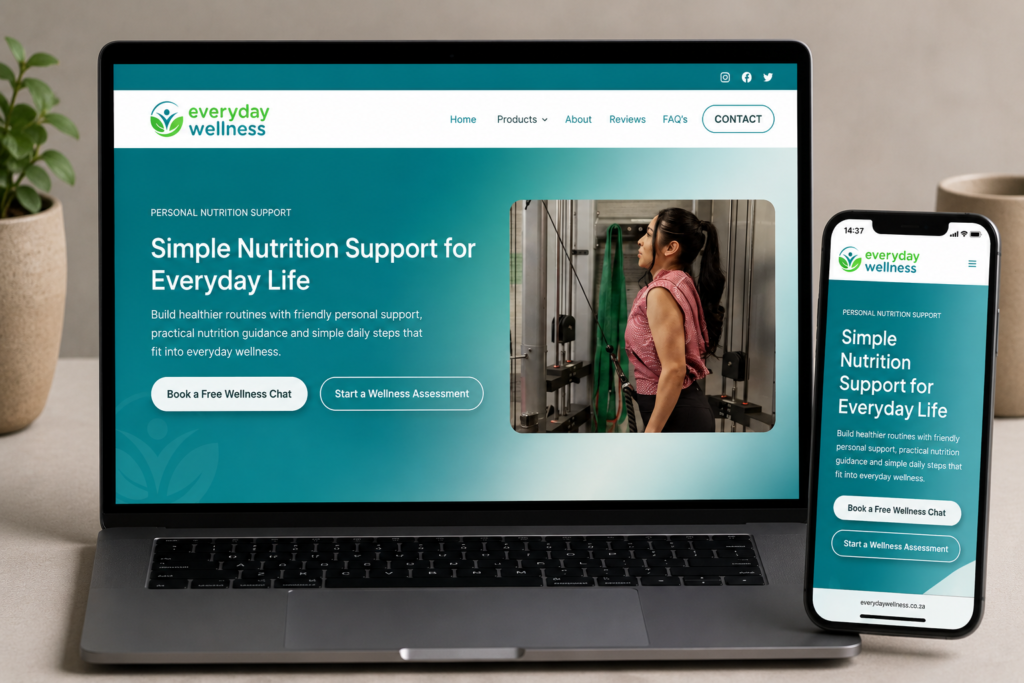 Everyday Wellness Desktop and Mobile Image