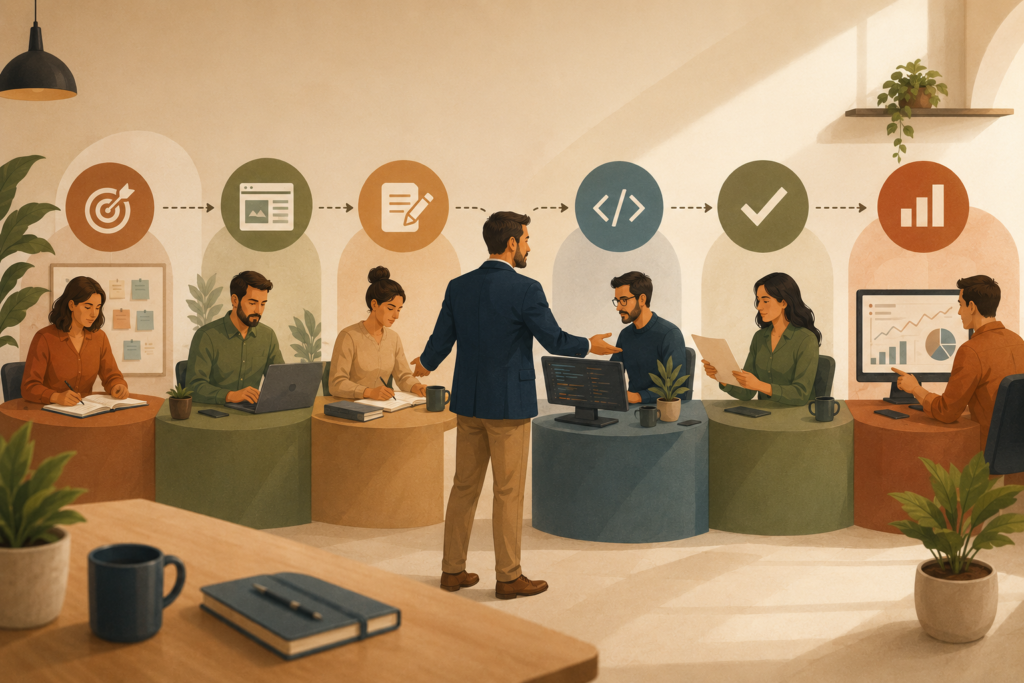 Digital marketing ownership and responsibility handovers