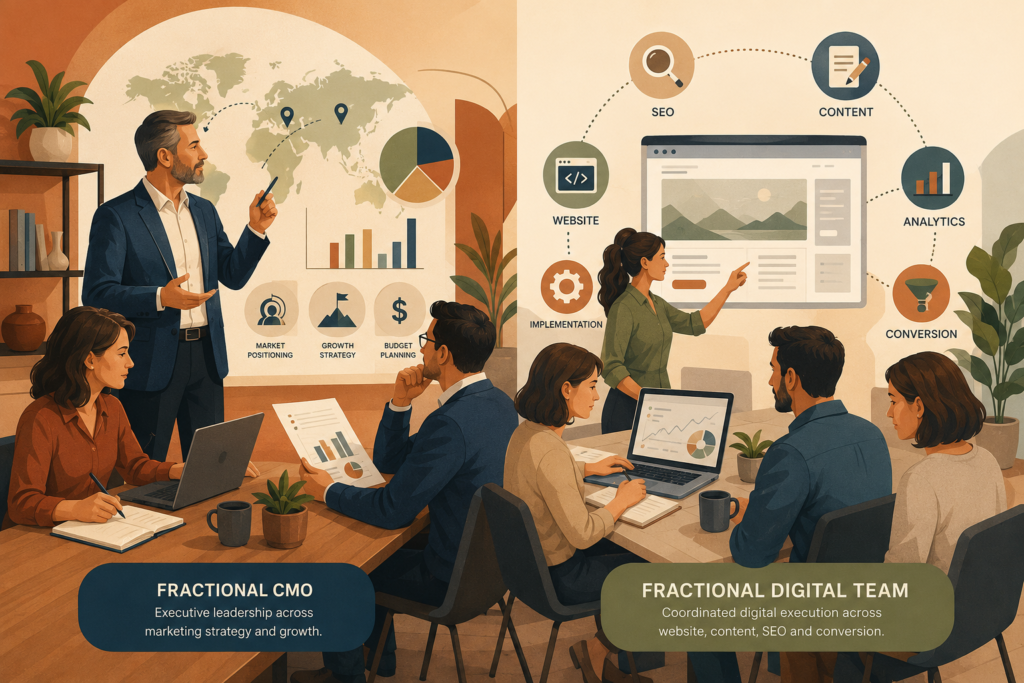 Fractional marketing leadership models for growing businesses