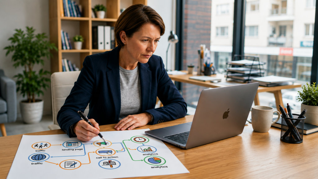 Lead generation audit for small business reviewing enquiry blockers and website funnel